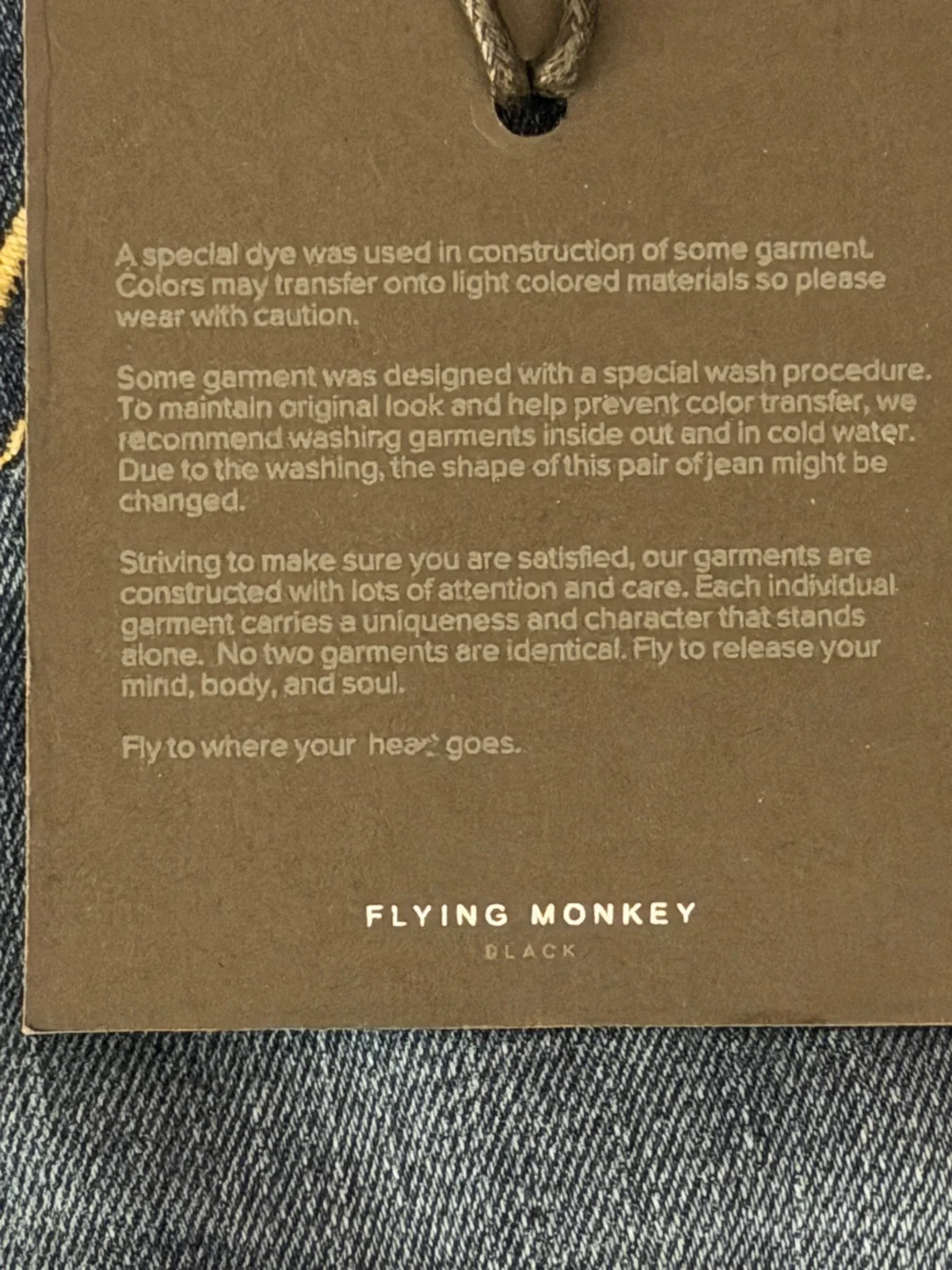 Flying Monkey Mid Rise Straight Stretch Distressed Jeans